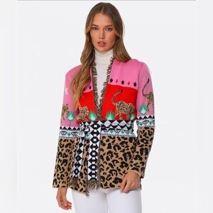 Hayley Menzies Leopardess Cardigan, VGUC, Size L